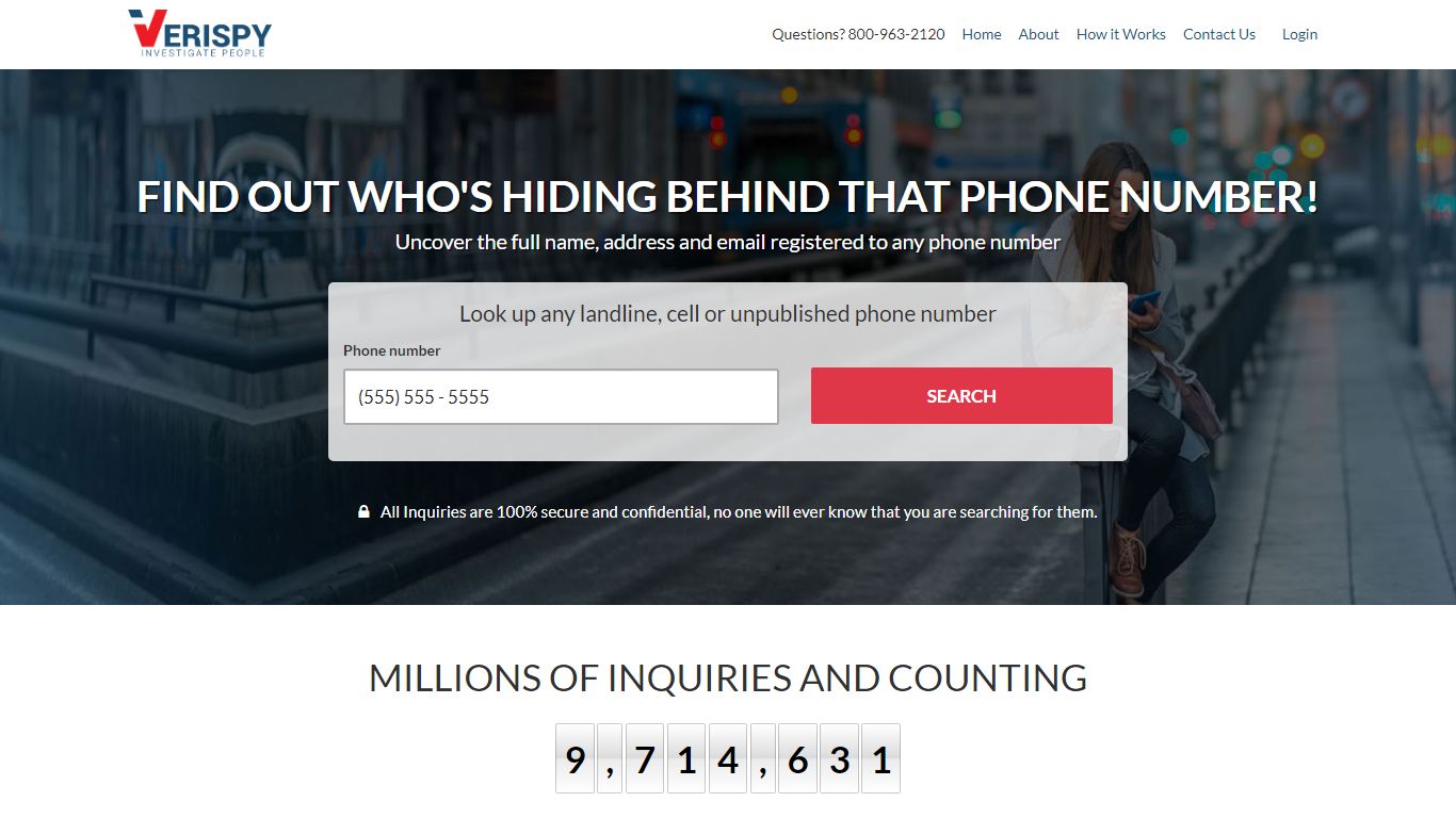 Instant Reverse Phone Search Service: Free Background ... - Verispy